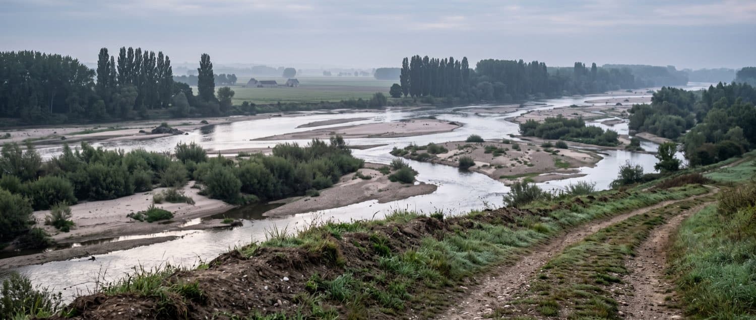 Paysage caractéristique dans le Loiret